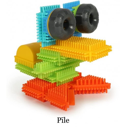 Needlework constructor Bloko in a bucket with vacuum play base (100 pieces) Needlework constructor Bloko in a bucket with vacuum play base (100 pieces)