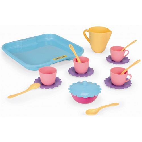 Coffee service "Party World" on a tray (17 elements)