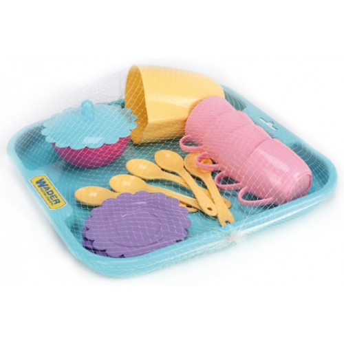 Coffee service "Party World" on a tray (17 elements)