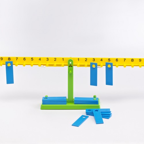 Mathematical digital scales with weights