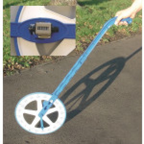 Measuring wheel with meter