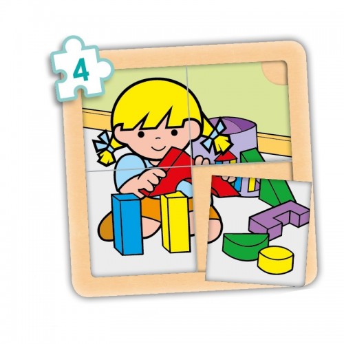  GAME “4-PIECE WOODEN PUZZLE SET”