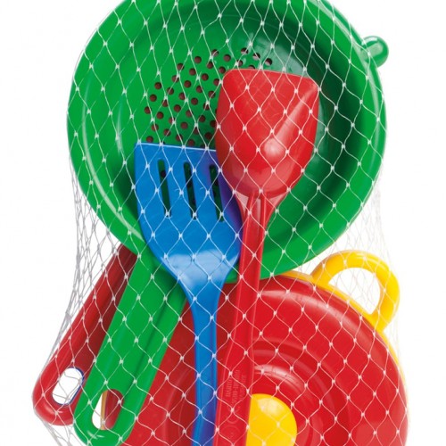 A set of dishes for cooking