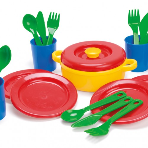 A set of dishes for lunch
