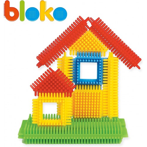Needlework constructor Bloko in a bucket with vacuum play base (100 pieces) Needlework constructor Bloko in a bucket with vacuum play base (100 pieces)