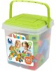 Needlework constructor Bloko in a bucket with vacuum play base (100 pieces) Needlework constructor Bloko in a bucket with vacuum play base (100 pieces)