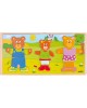 Wooden puzzle game “Dress up the bear family” Wooden puzzle game “Dress up the bear family”