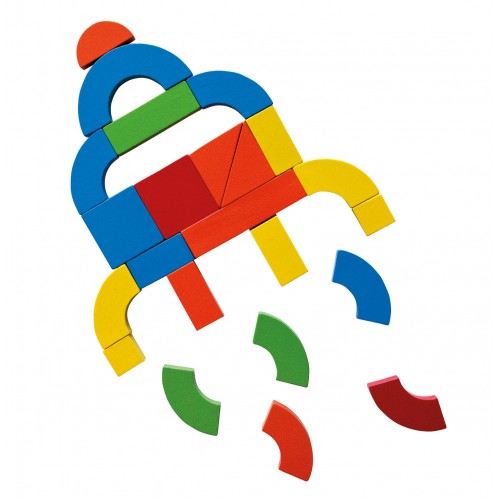 ﻿Set of wooden magnets in a suitcase 2 in 1