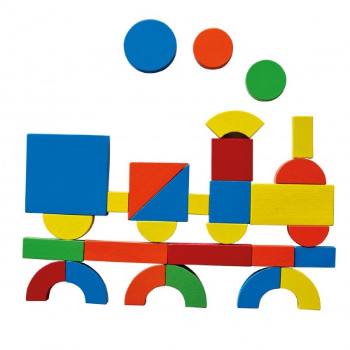 ﻿Set of wooden magnets in a suitcase 2 in 1