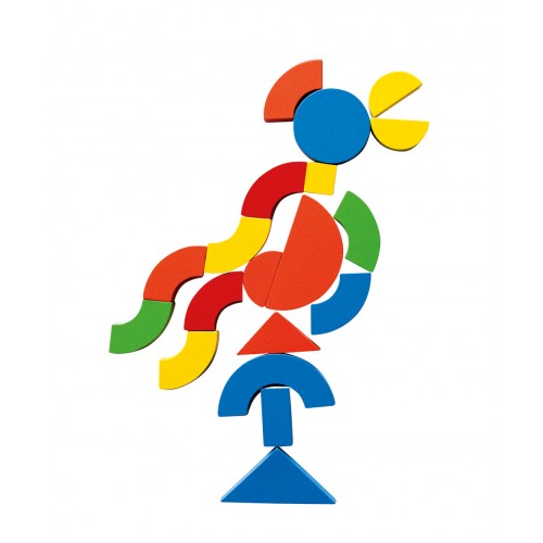 ﻿Set of wooden magnets in a suitcase 2 in 1