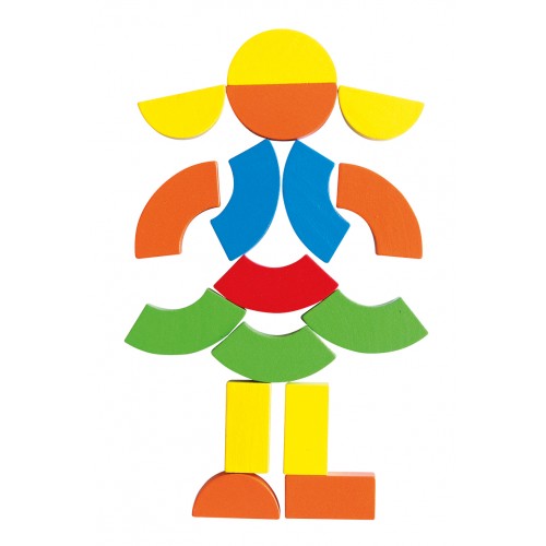 ﻿Set of wooden magnets in a suitcase 2 in 1