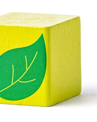 Set of colorful wooden cubes "Fairy Tale" (50 pieces)