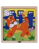 Wooden board - puzzle "Cat" (4 elements) Wooden board - puzzle "Cat" (4 elements)