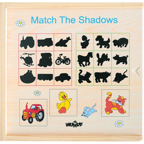 Didactic wooden game “Find whose shadow is this?” Didactic wooden game “Find whose shadow is this?”