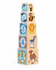 Wooden pyramid – sorter “Animals, shapes, numbers and colors” 3 in 1