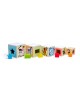 Wooden pyramid – sorter “Animals, shapes, numbers and colors” 3 in 1